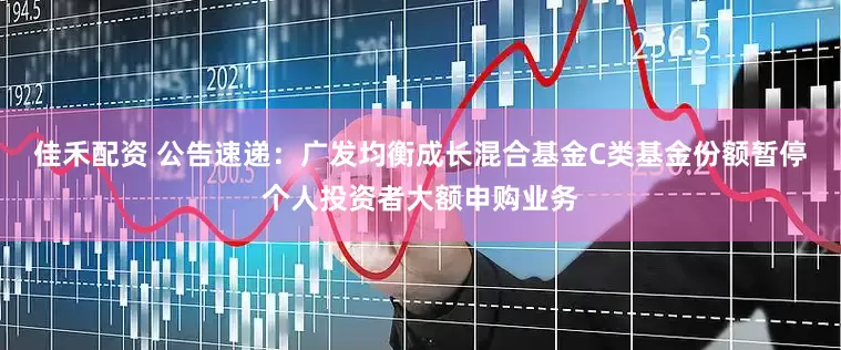 佳禾配资 公告速递：广发均衡成长混合基金C类基金份额暂停个人投资者大额申购业务